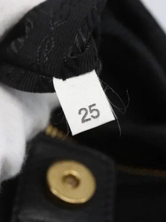 PRADA Hand Bag Leather Black Gold Auth 168382 - Picture 11 of 16